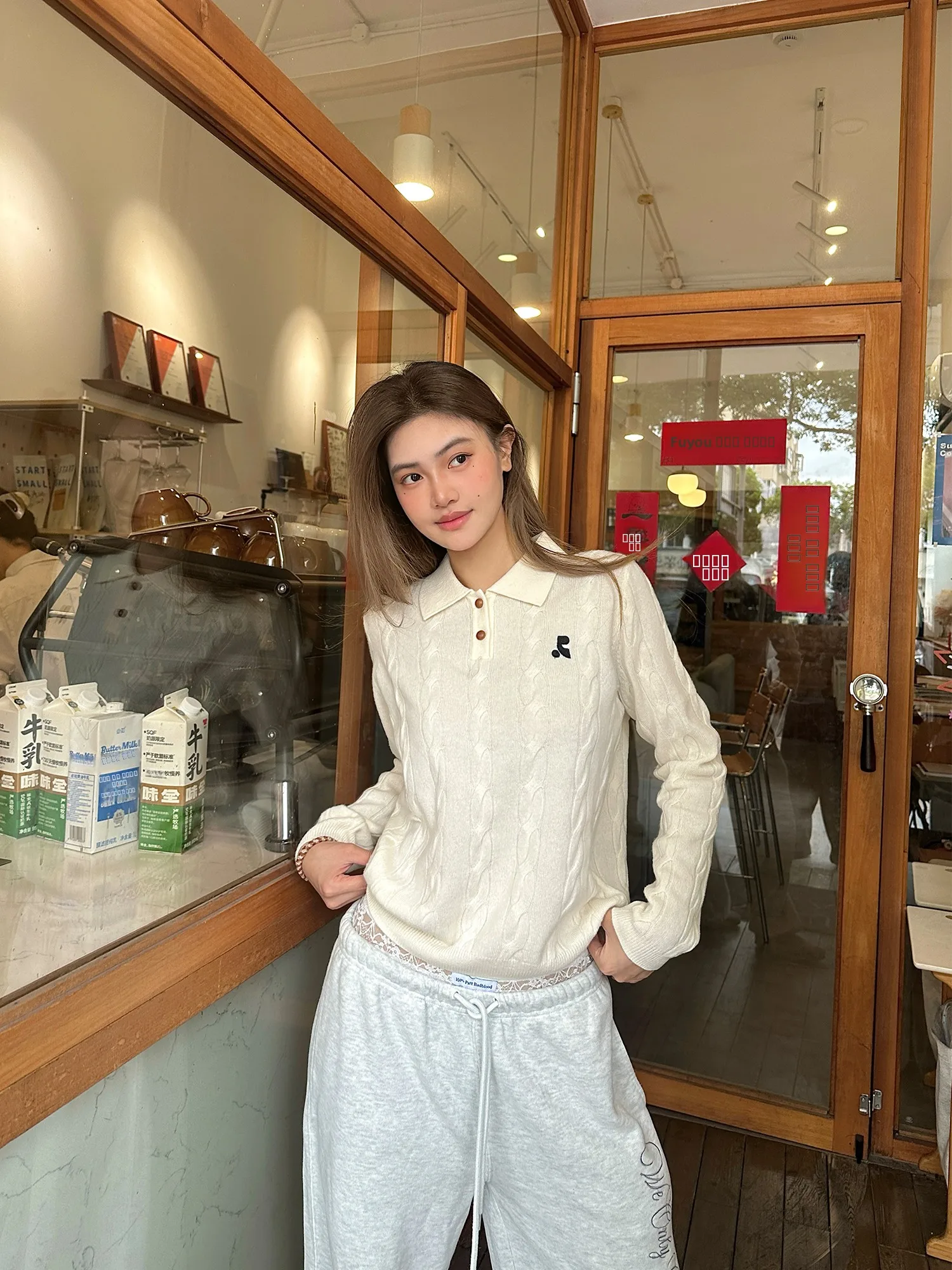 

GlySix 36s Soft Huhu 00 Шерстяной вязаный свитер с длинными рукавами, универсальный, простой, женский, свободного кроя, повседневная одежда на все сезоны