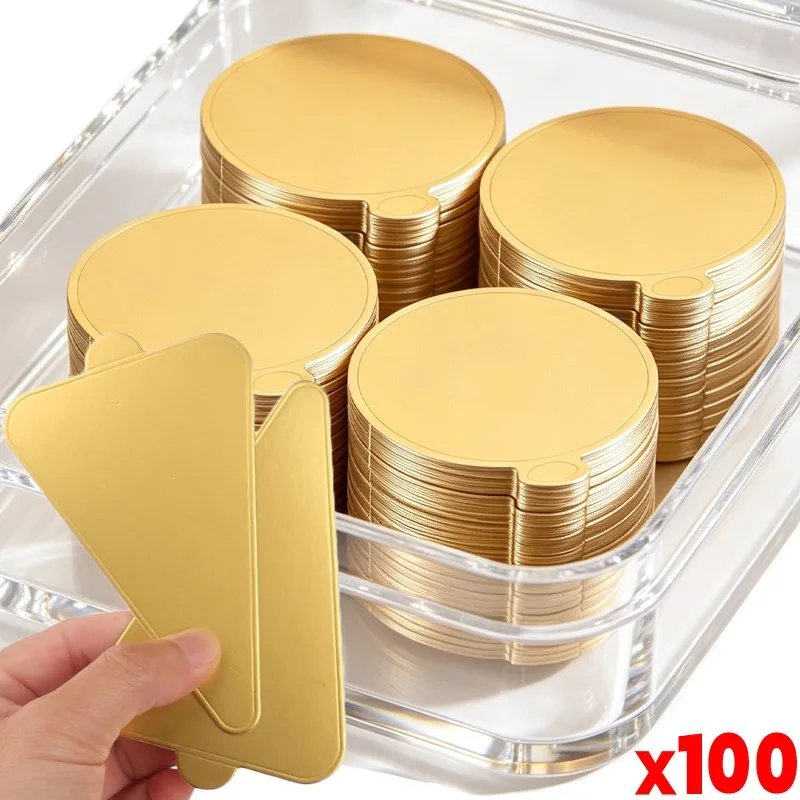 Silver Gold Paper Cupcake Dessert Tray Decorative Cupcake Dessert Board Wedding Birthday Party Pastry Display Pad Tableware Tool