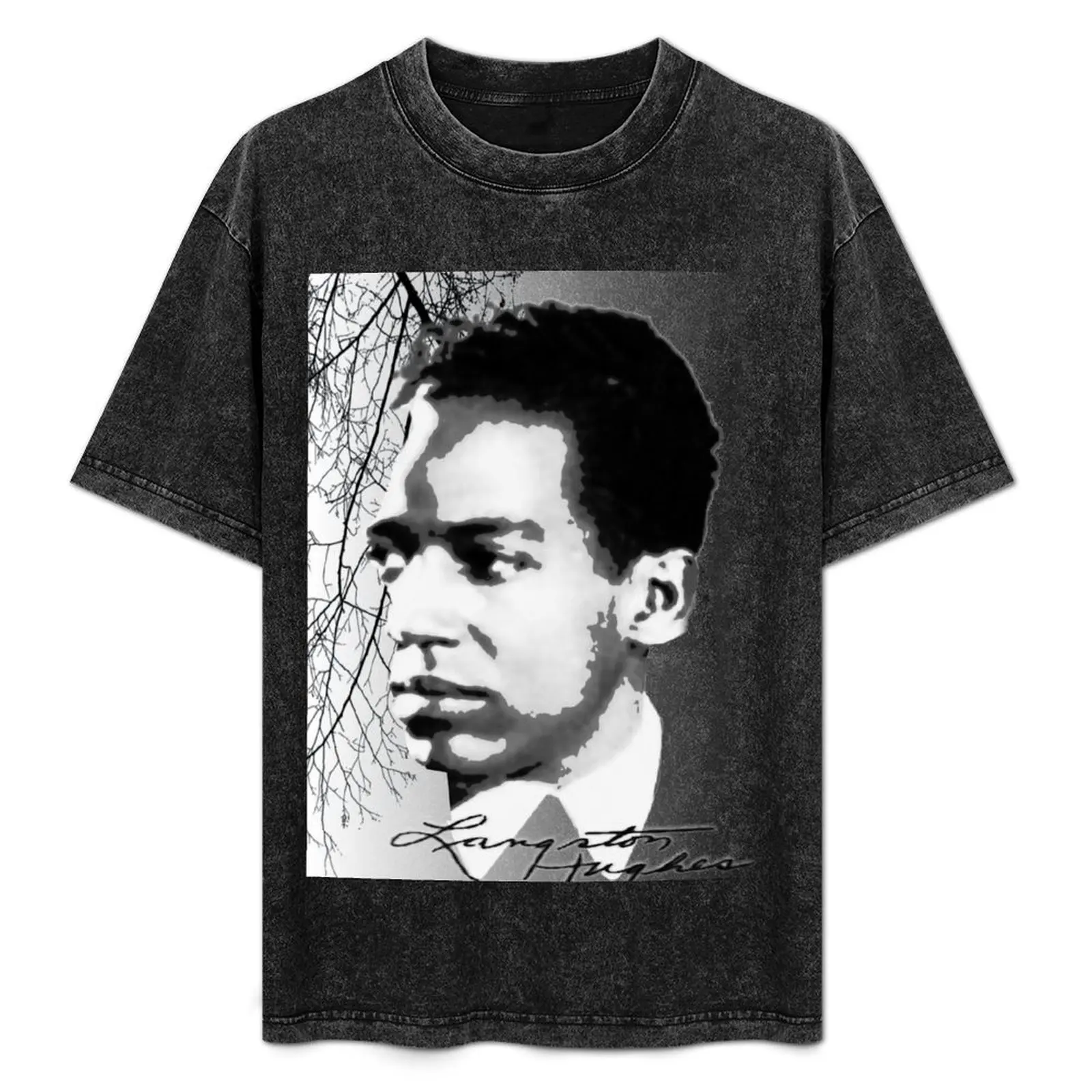 Camiseta Langston Hughes con estampado artístico de tendencia