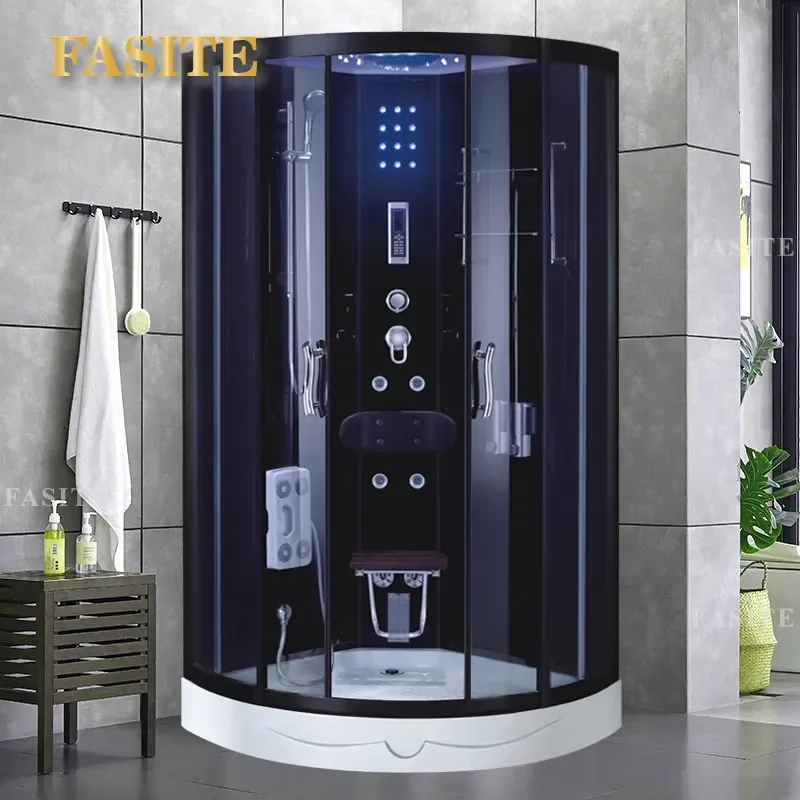 For Arc Fan Shower Room Integral Bathroom Integrated Closed Dry Wet Separation Tempered Glass Bath Enclosure Modern Home