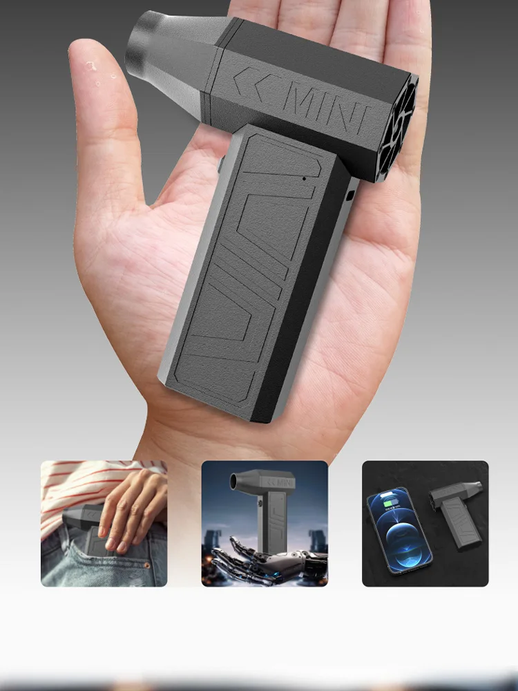 X3-A3 430000RPM 미니 터보 제트 팬 고속 먼지 송풍기 모터 2000mAh 41m/s 바람 휴대용 폭력 팬 전기 공기 살포기