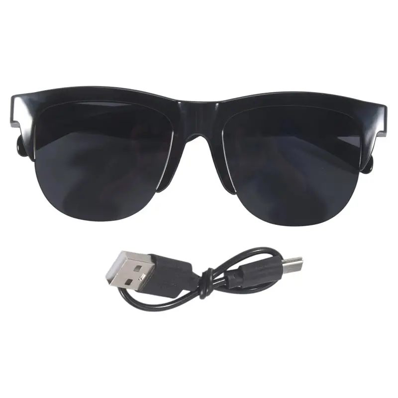 Superior-Bluetooth V5.3 Sunglasses Glasses Call Outdoor Sports Headphones HIFI Black Technology Anti-Touch UV