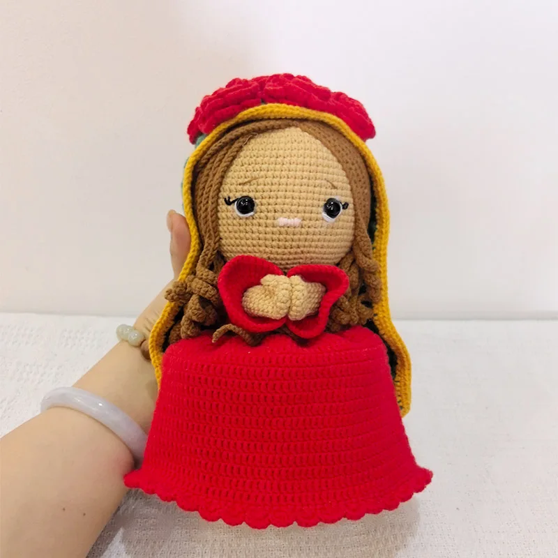 Handgemaakte breipop gehaakte magische tak Maagdelijke pop gehaakte poppen voor woonaccessoires Ambachtelijk speelgoedornamenten Verjaardagscadeau