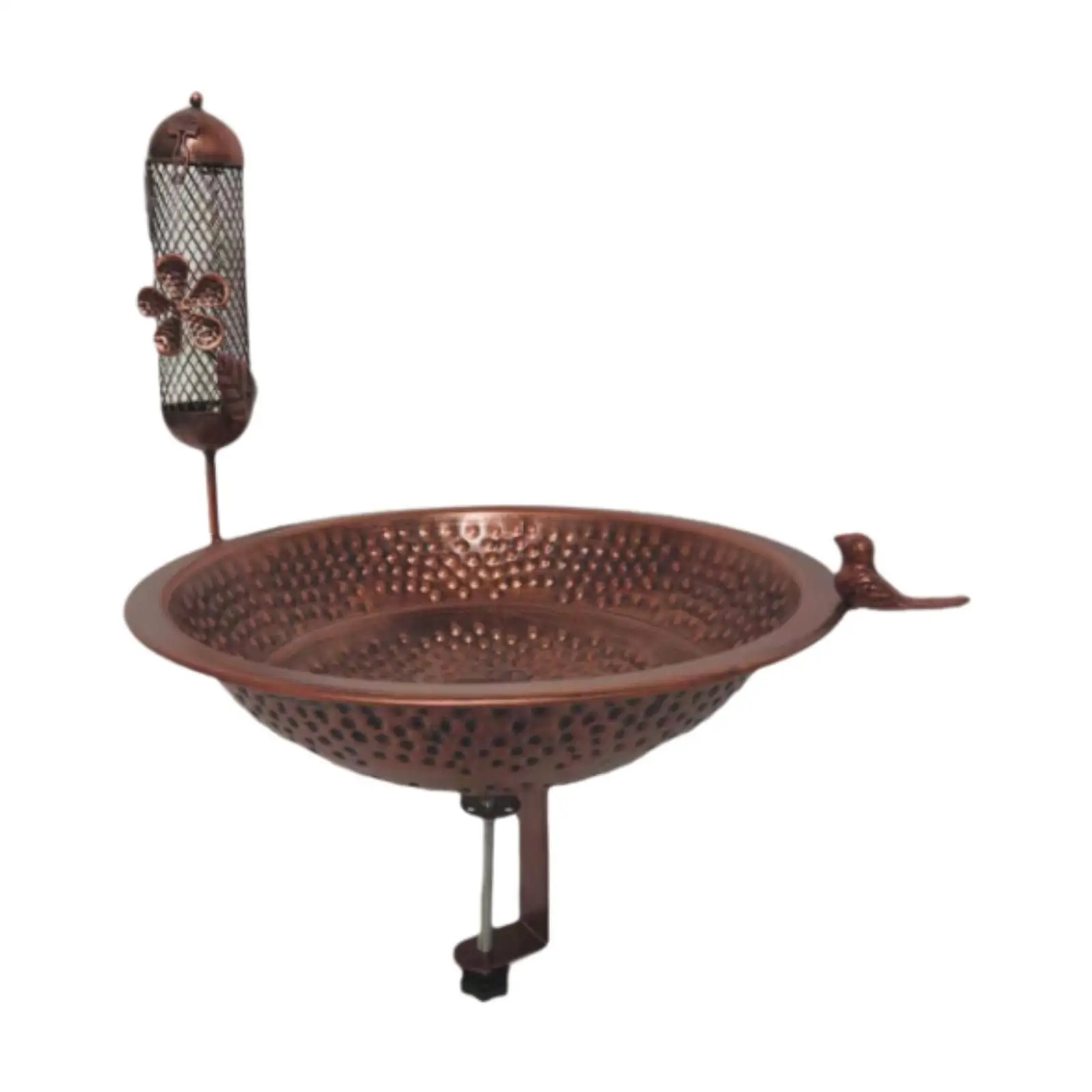 

Bird Feeder Accessory Gifts Weatherproof Bird Bath Metal Ornament Garden Yard Decoration for Outside Outdoors Patio Garden