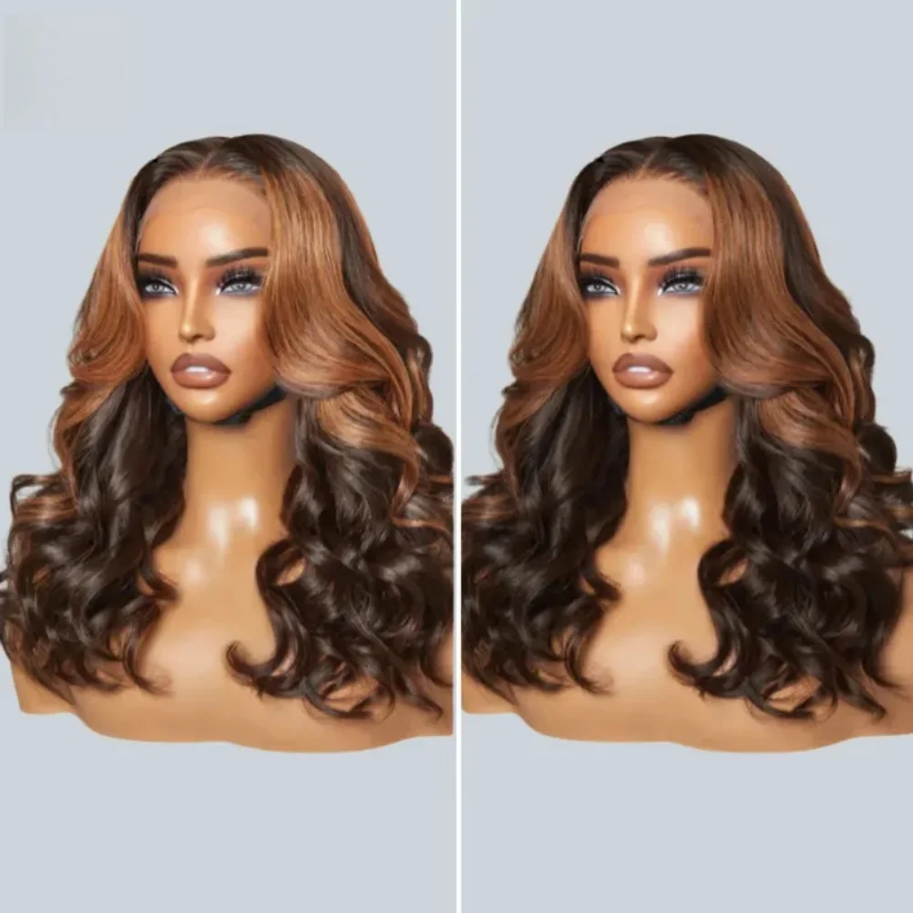 تسليط الضوء على شقراء الجسم موجة شعر بشري يهودي شعر مستعار شعر الطفل 26 بوصة 5x5 قاعدة الحرير HD الدانتيل الشعر الأوروبي قبل قطعها غلويليس يوميا #4