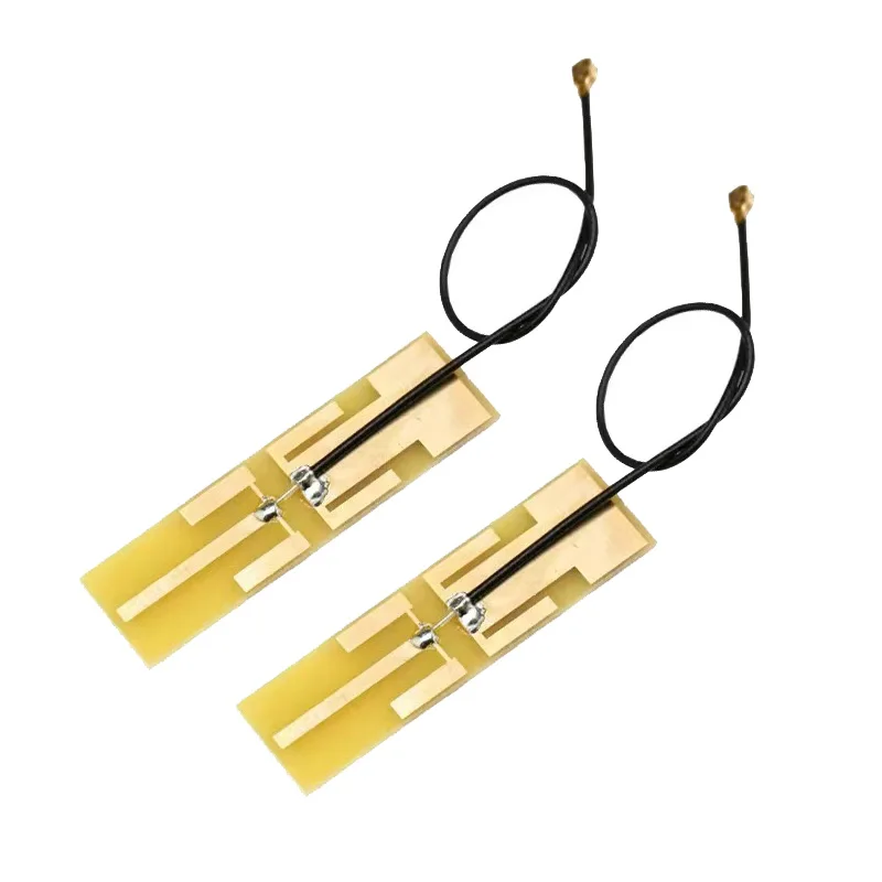 2 Stück 2,4 GHz 5,8 GHz Dualband-WLAN-Antenne PCB interne Antennen mit 12 cm Kabel für M.2 7265 8265 9260 9560 AX200 Karte