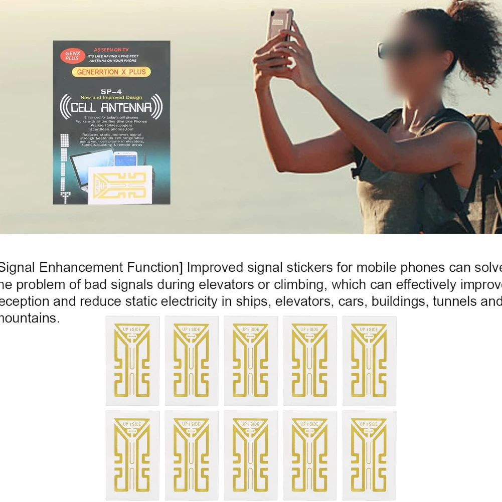 10 قطعة ملصق تعزيز إشارة الهاتف SP-4/SP-9Pro/SP-13Pro/SP-12 ملصق معزز الإشارة تعزيز الإشارة في المصاعد والأنفاق #4