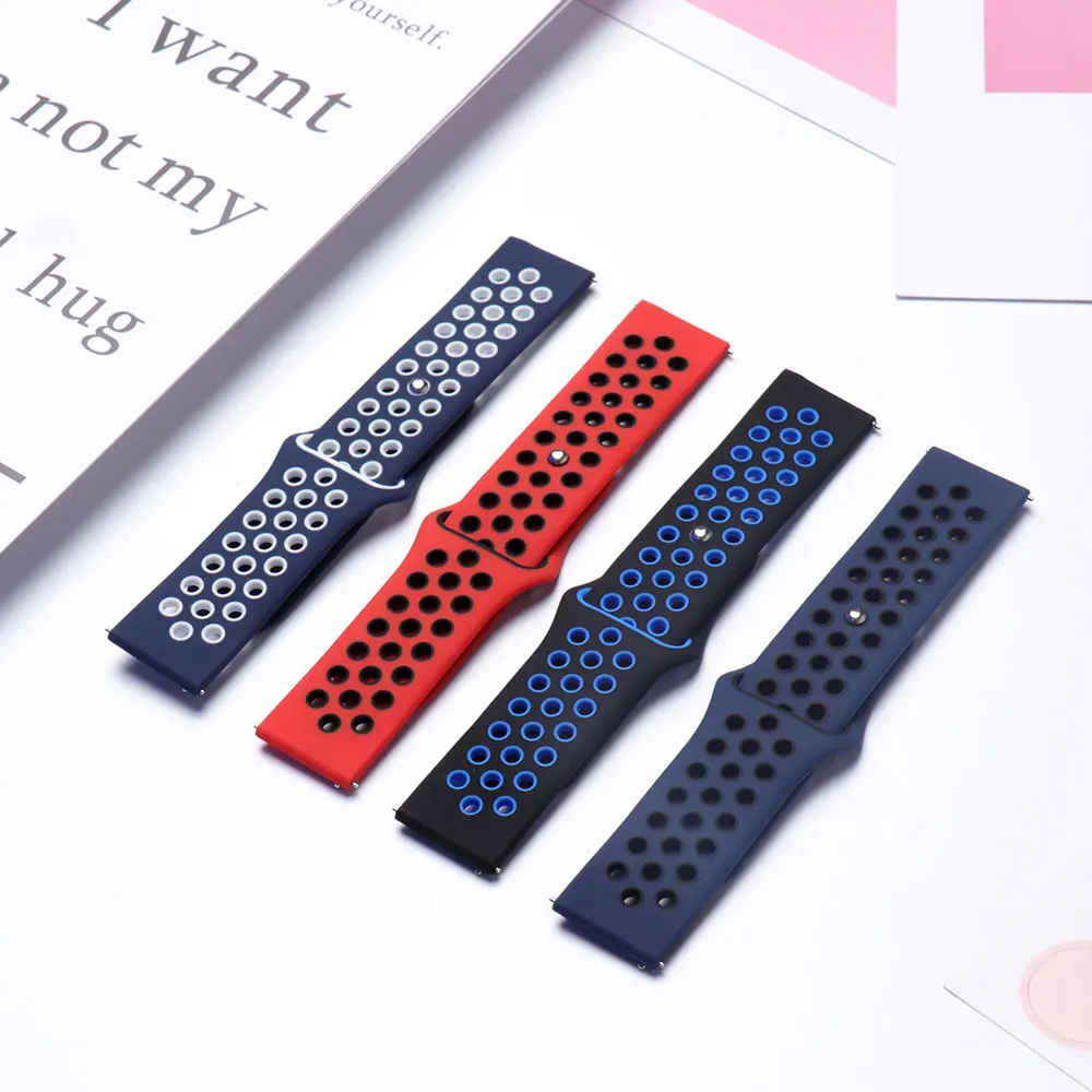 20mm/22mm watch band For Amazfit GTS 4/3/2 2e strap GTS2 Mini correa GTR4/3/2/2e silicone sport Bracelet Amazfit bip/pace strap