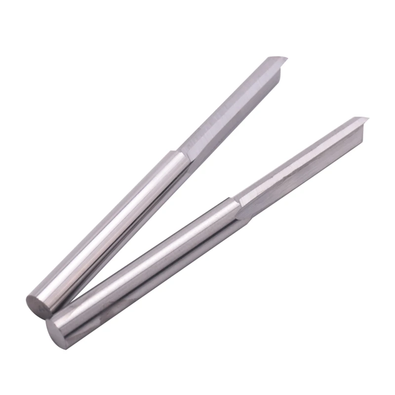 20ชิ้น2ขลุ่ย CNC เราเตอร์บิต3.175มม. สล็อตตรงทังสเตนเครื่องตัดเหล็กเจาะสำหรับไม้พลาสติก MDF