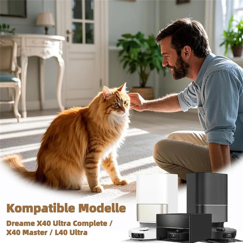 قطع غيار المكنسة الكهربائية العالمية A74G لـ Dreame X40 Ultra، Pro، Ultra Complete، MOVA P50، S30 Pro Ultra، RLS83HE