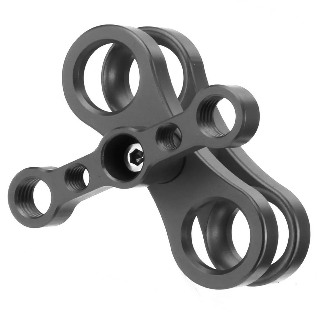 Einstellbare Dual Griff Tablett Stabilisator Halterung für GoPro Canon Sony Fuji SLR Kamera Unterwasser Tauchen Gehäuse Halter Licht Stehen – Detail 22