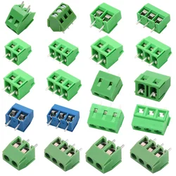 Pitch 2.54mm 3.5mm 3.81mm 3.96/5.0mm/7.5/7.62/8.5/10.0mm 2Pin 3Pin Spacing Block Splice Terminal Screw Type PCB Screw Terminal