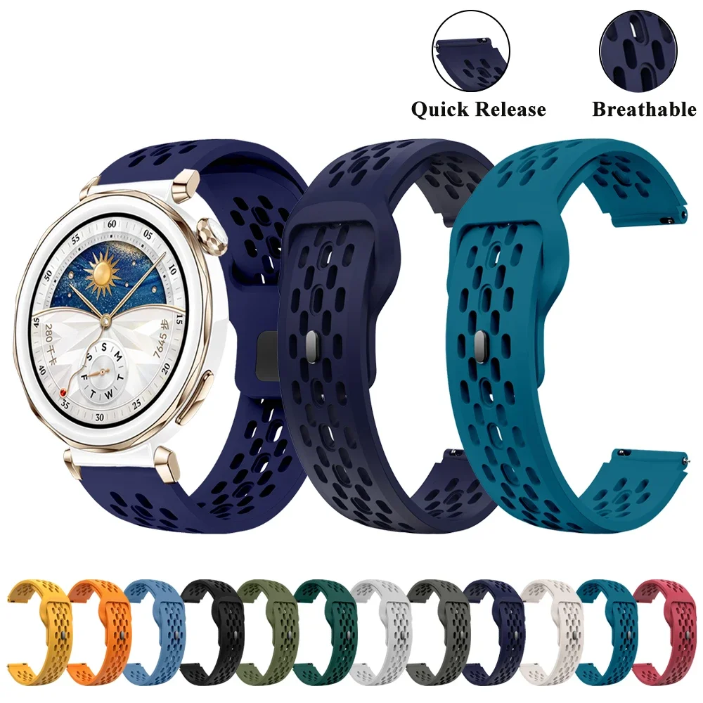 Pasek do zegarka Huawei Watch GT5 Pro/GT5 41mm 42mm Oddychająca klamra odwrotna Pasek wymienny do paska Huawei GT5 Pro GT5 GT4 18mm