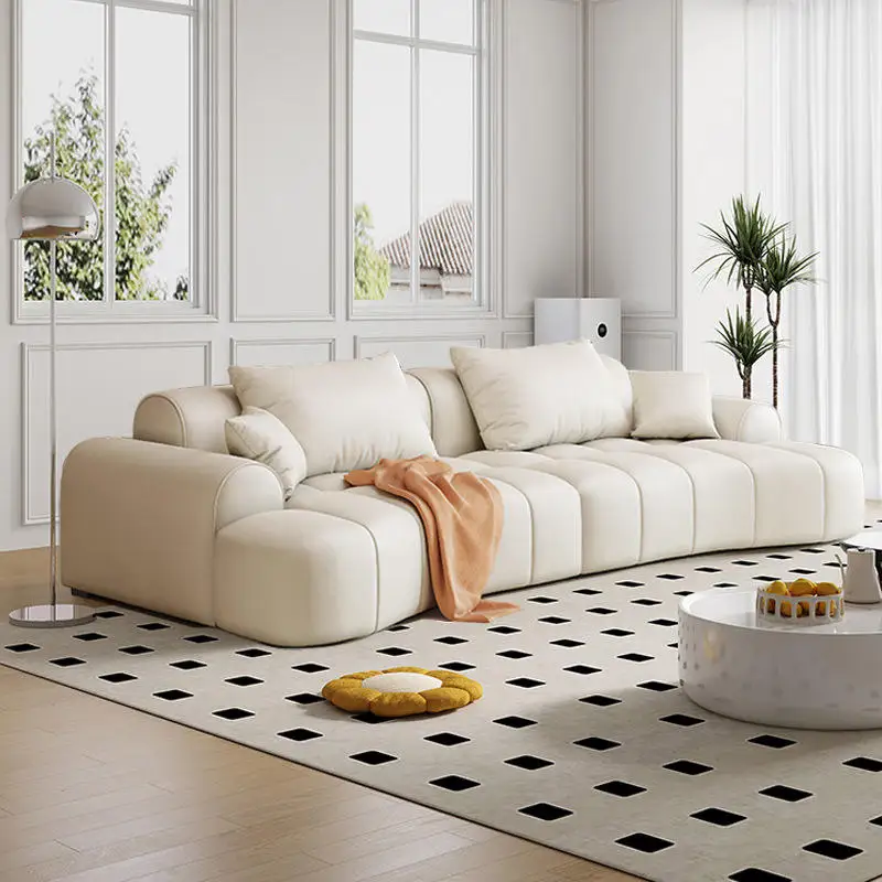 Living Room New Modern Minimalist Sofas Set Italian Style Furniture Living Room Sofa Set