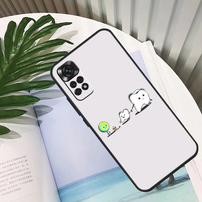 طبيب الأسنان الأسنان الأسنان طبيب فوندا ل Xiaomi Redmi ملاحظة 11 10 12 13 14 برو 11S 12S حافظة ل Redmi 15C 10C 13C 12C 14C 15