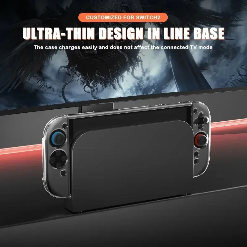 Transparent PC Hard Case Protective Shell Cover For NS Switch 2 Game Console Joy-con Back Full Protector for Switch Accessories image 2