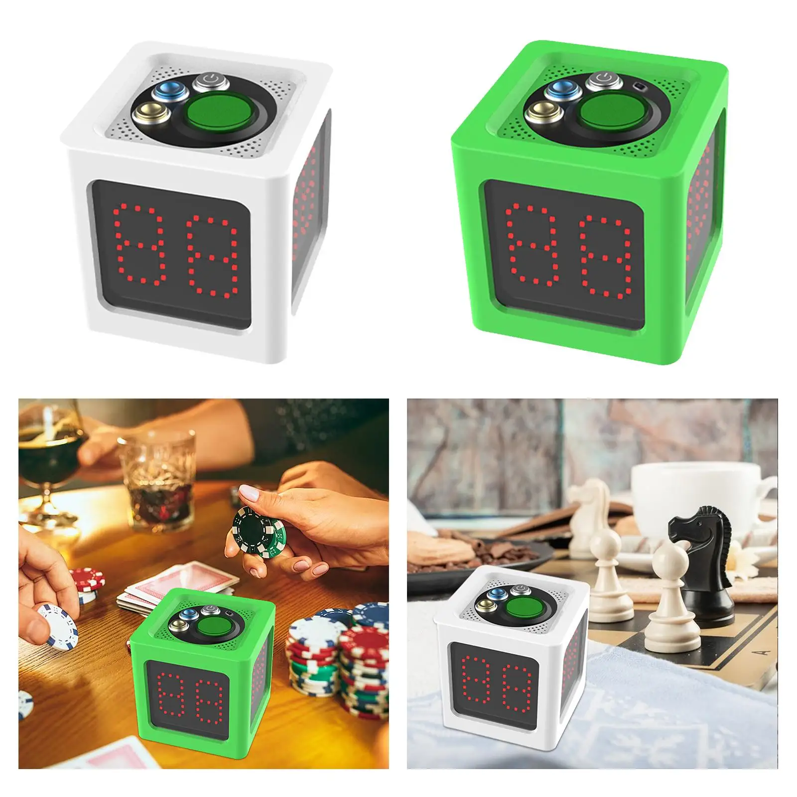 

Board Games Timer Durable Tournament Play Game Timer Chess Clock Timer Digital for Poker Tournament International Chess Shogi