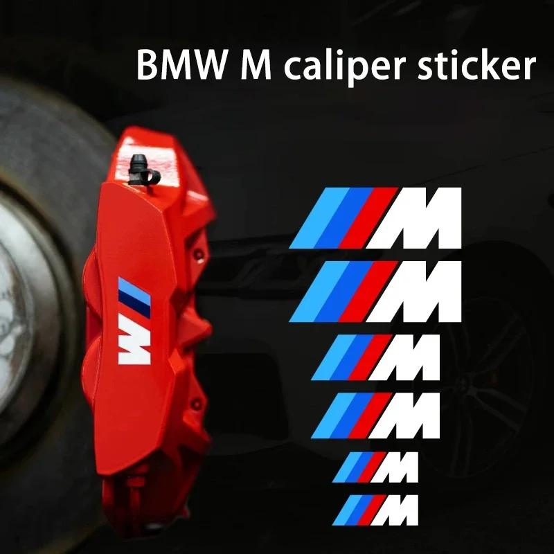 M Caliper Stickers Resistant Brake Wheel Hub Stickers For BMW E36 E39 E46 E60 E70 E90 E91 E92 F25 G20 G30 F10 F20 F30 F80 F82 