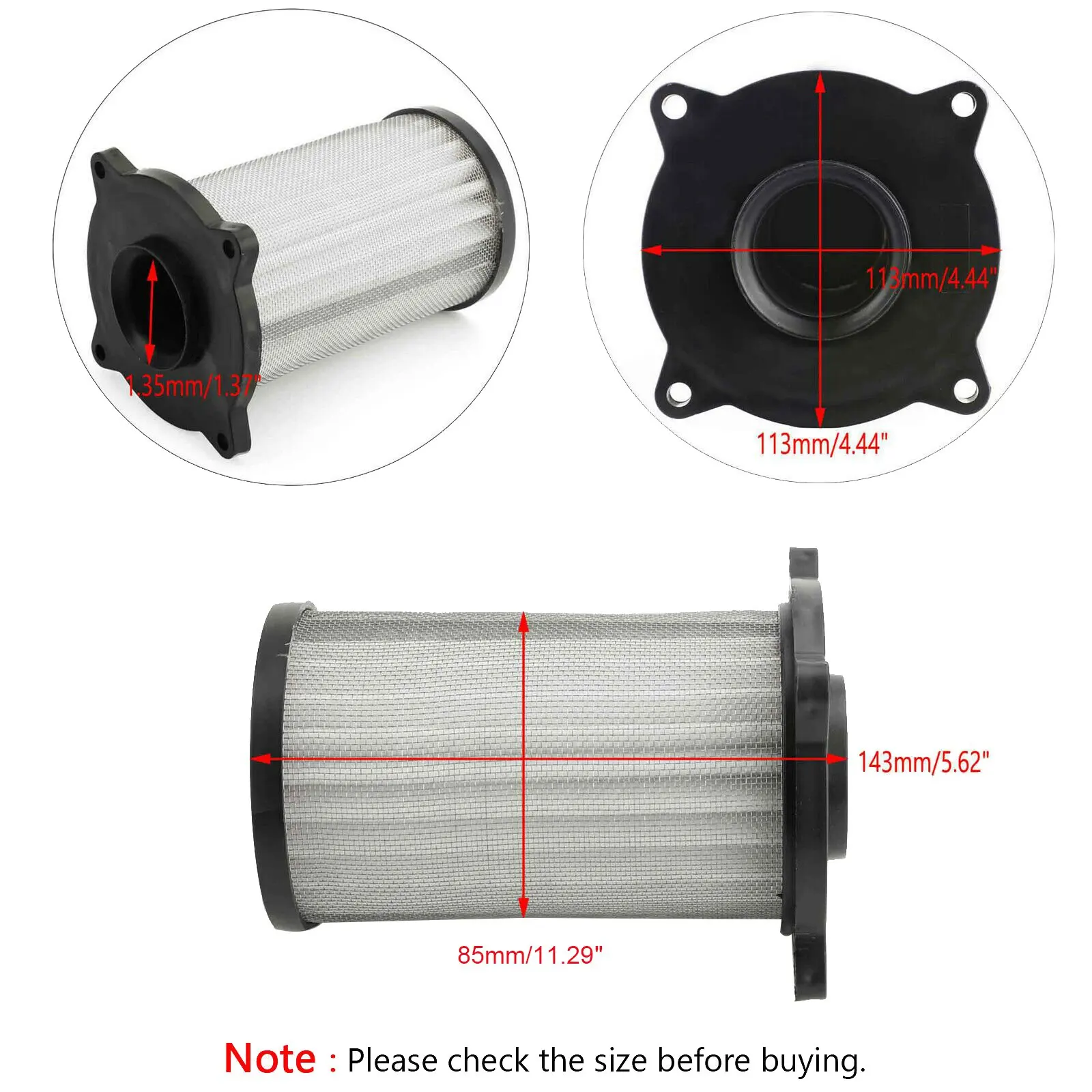 Motorcycle Air Filter Elements for Suzuki GZ250 Marauder 250 1999-2015 GZ125 13780-13F00