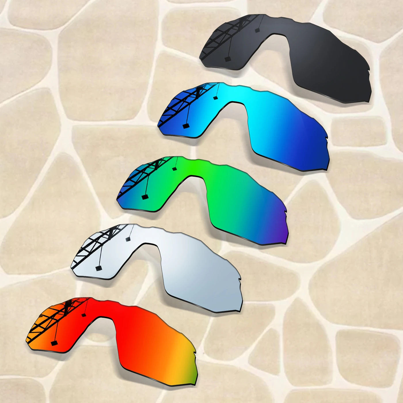 

Anti-Scratch Polarized Replacement Lenses for Oakley Radar EV Advancer OO9442 Sunglasses