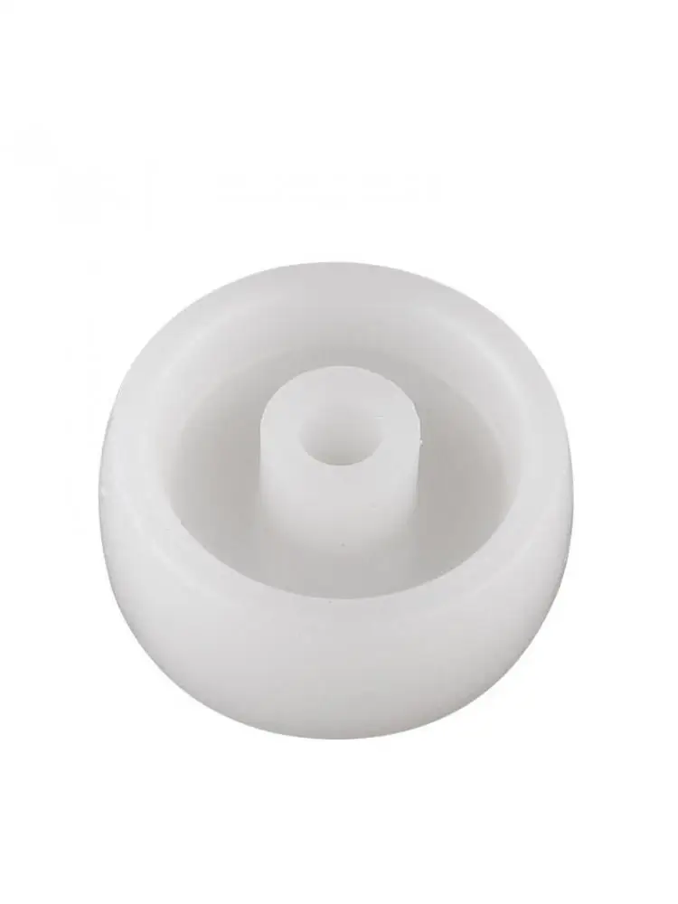 4 Pcs/Lot Casters 1 Inch White Pp Single Wheel Wear-Resistant Nylon Blade Directional Pulley Plastic Furniture