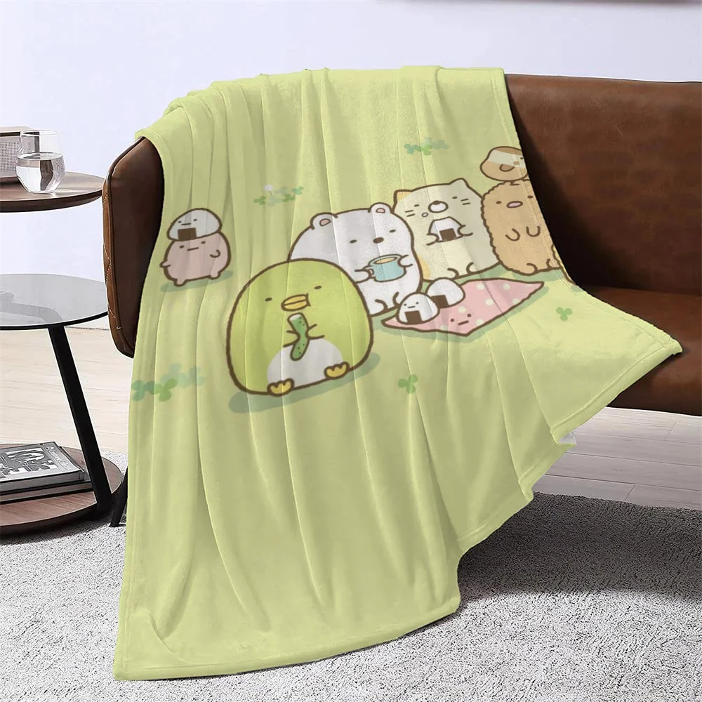 Sumikko Gurashis Warm Winter Blankets for Sofa Cover Blanket King Size Home and Decoration Luxury Bedding Bed Throw Beach Towel