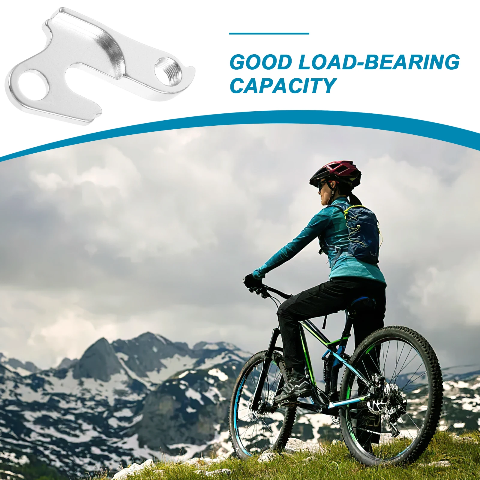 

2Pcs Rear Derailleur Hanger Bike Frame Tail Hook Aluminum Alloy Cycling Gears Extender Hooks For Mountain Road Bikes Fits Most