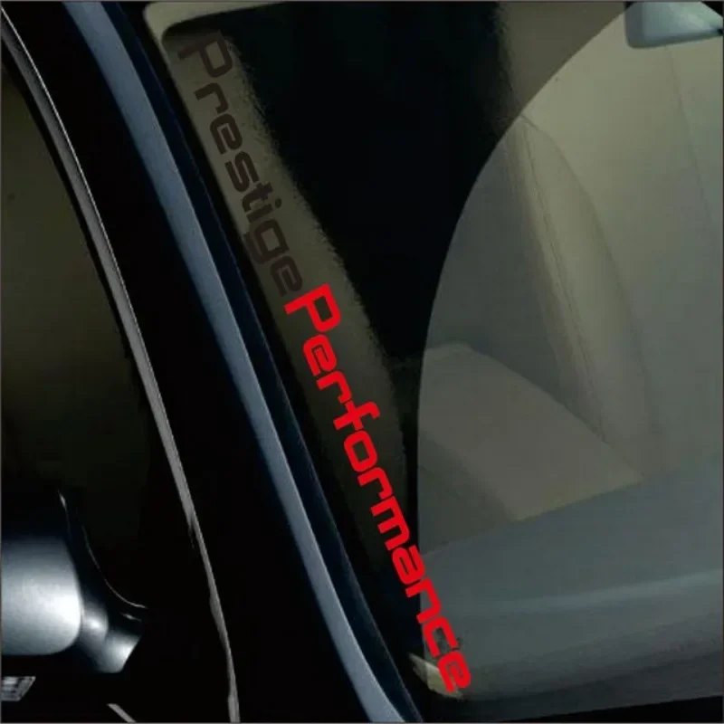 Universal Car Front Windshield Decor Stickers, Durable Styling Accessories, Sunshade Stickers, Prestige Performance