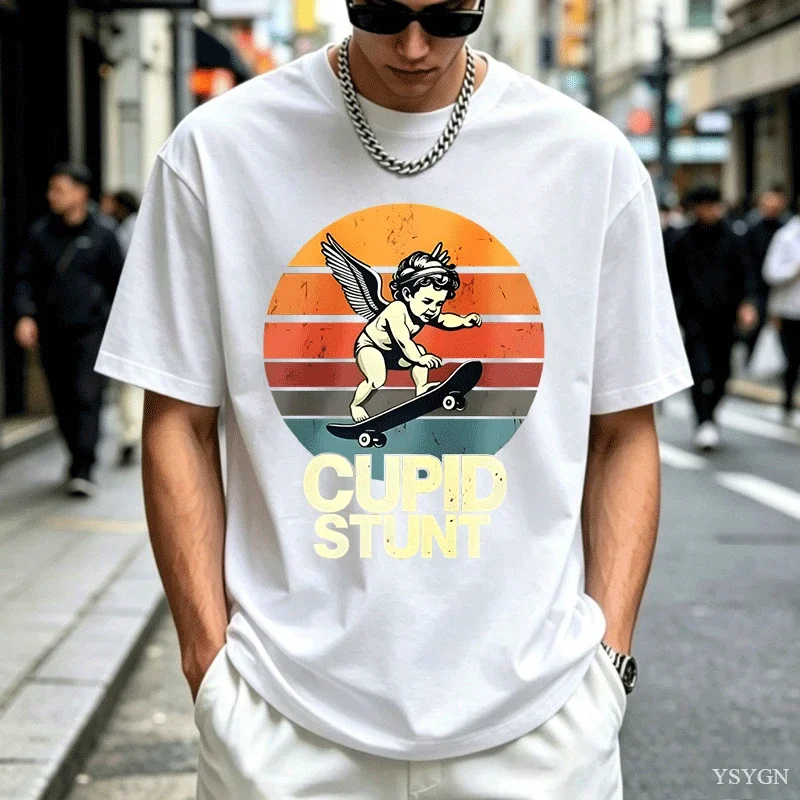 The Latest Men's Pure Cotton T-shirt From Cupid in 2026 Is Comfortable High Quality. It Is Suitable for Beach Travel Parties Top