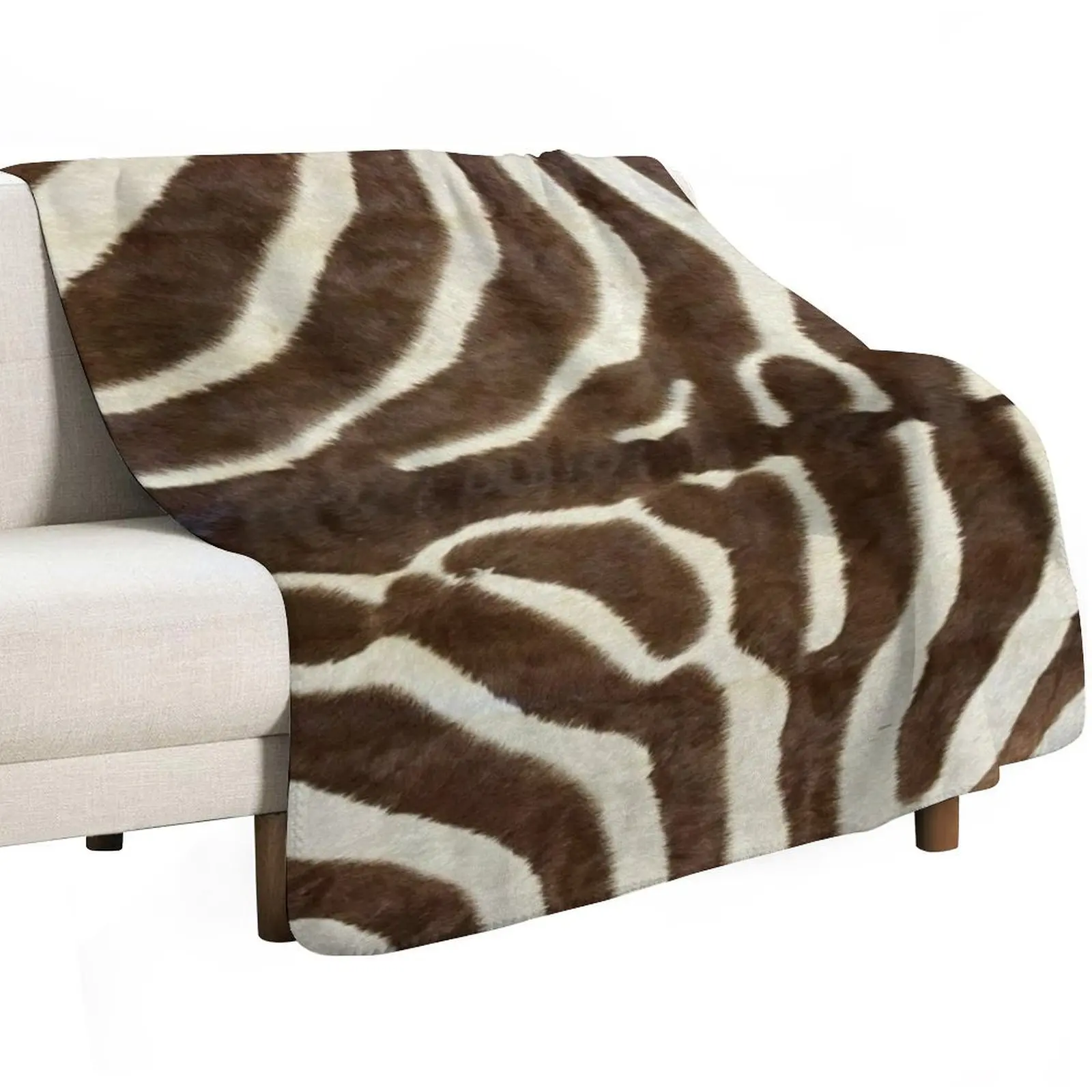 Furry Zebra Butt Photo Throw Blanket Moving Camping Furry christmas gifts Custom Blankets For Bed Blankets
