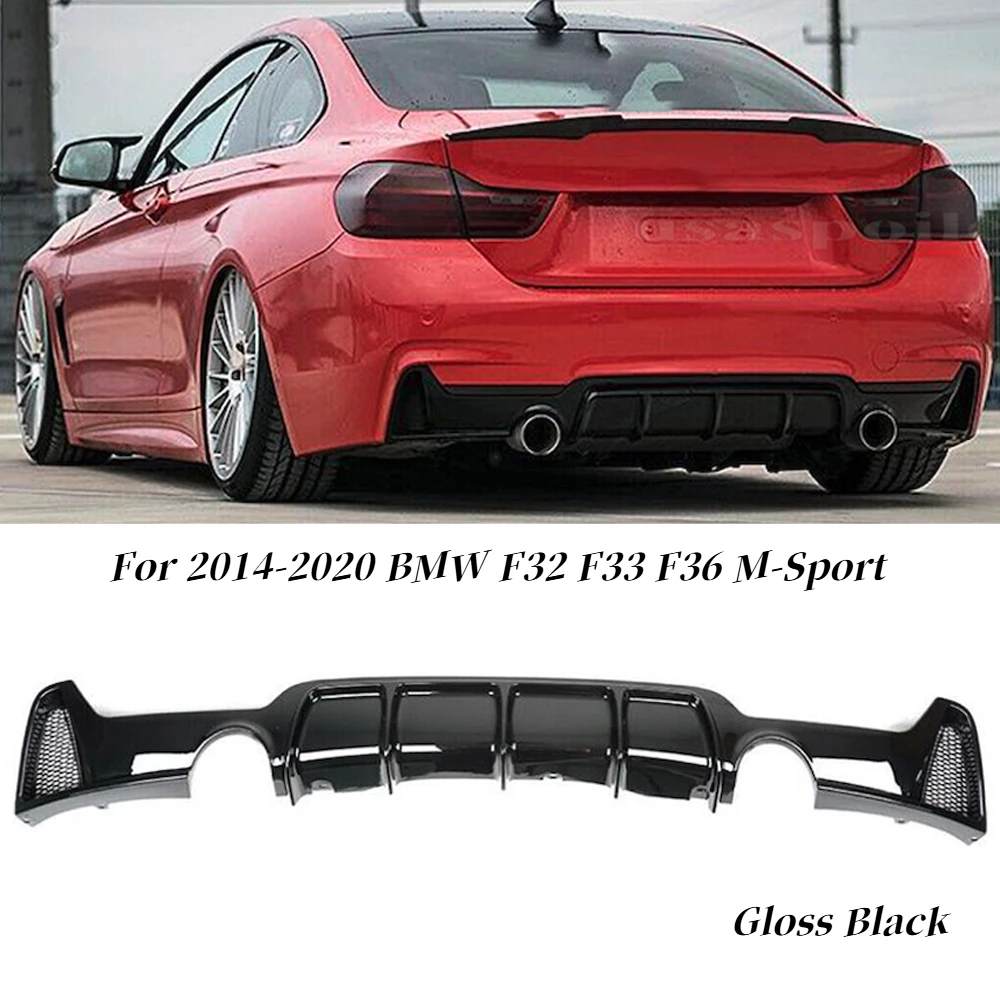 

Glossy Black Rear Diffuser Lip For BMW F32 F33 F36 428i 435i M Sport 2014-2020