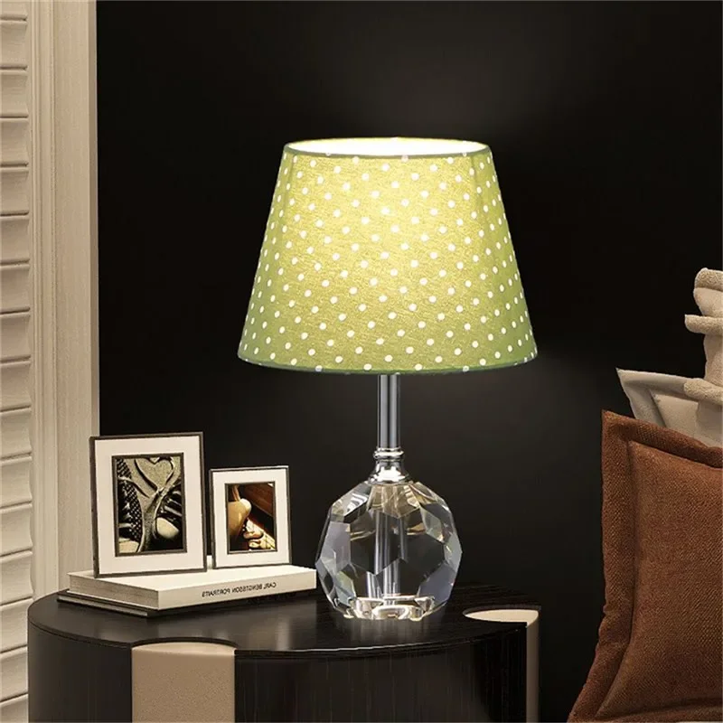 BELLE Nordic Modern Crystal Table Lamp LED Luxury Living Room Bedroom Study Villa Hotel Home Decoration Light