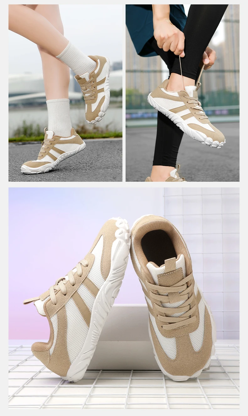 Unisex Barfußschuhe mit breiter Zehenbox – Zero Drop Minimalistische Retro-Sneaker für Herren und Damen – Rutschfeste Outdoor-Walkingschuhe – Neue Freizeitsneaker – Detail 7