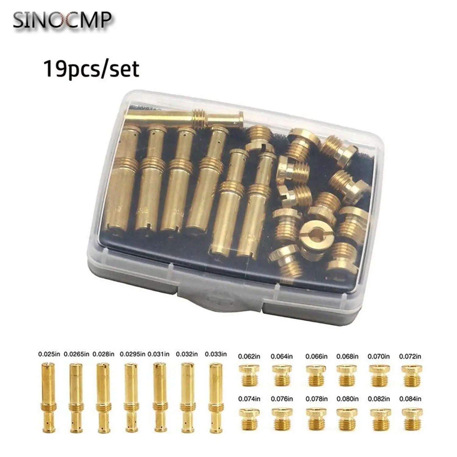 

19pcs/set Carbs Carburetor Accessories Jetting Kit For S&S Cycle Super B E G For OHO Shorty Carburetors by For V-Twin For MFG