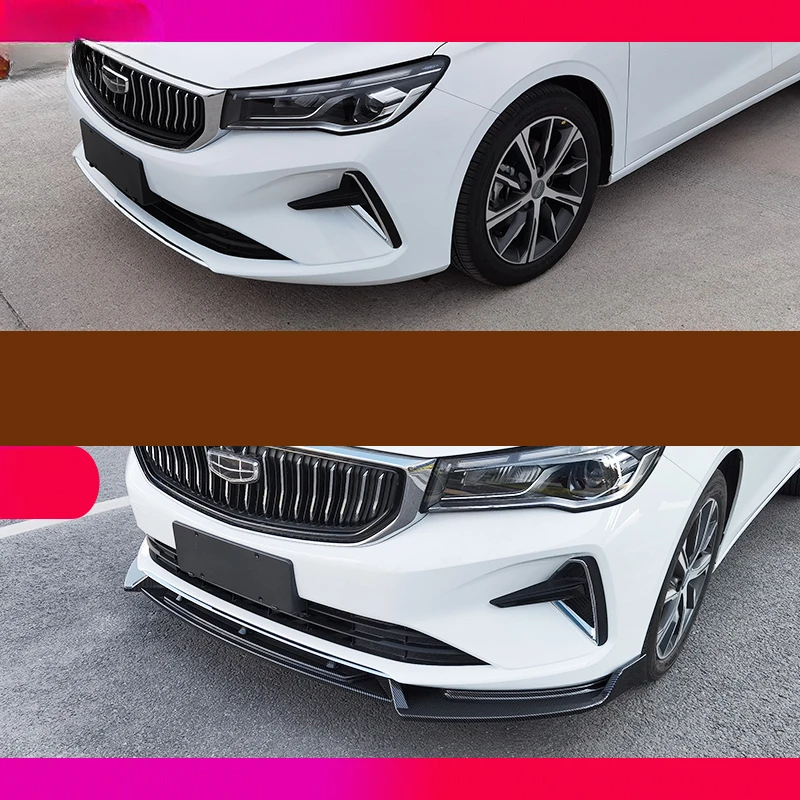 For Geely Emgrand 4th 2022 2023 2024 Car Styling Front Shovel Front Bumper Canard Lip Splitter Body Shovels Auto Accessories