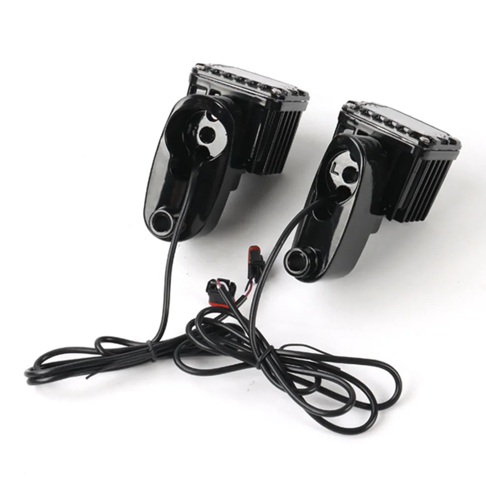 Accesorios para motocicleta, lámpara de luz de señal de giro amarilla de alto Lumen con apariencia de rendimiento frontal para Harley Road Glide 2015-2023