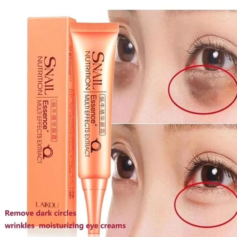 Snail Repair Eye Cream Essence Moisturizing  Anti Puffiness Skin Care Dark Circles Removing Wrinkles Pimples Beauty Makeup