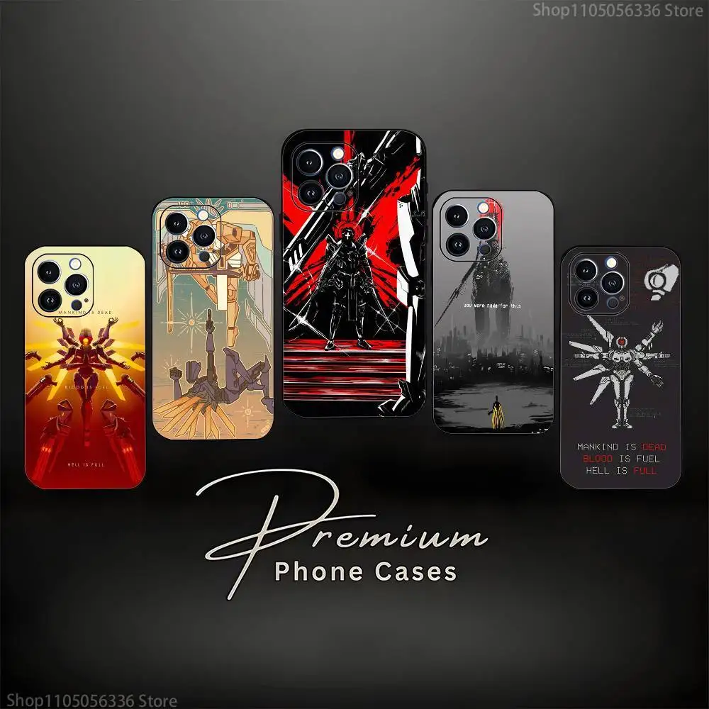 

U-Ultrakill Game Phone Case For iPhone 17,16,15,14,13,12,11 ,Pro Max,XS,X,XR,SE,Mini,8,7,Soft Silicone Black Cover