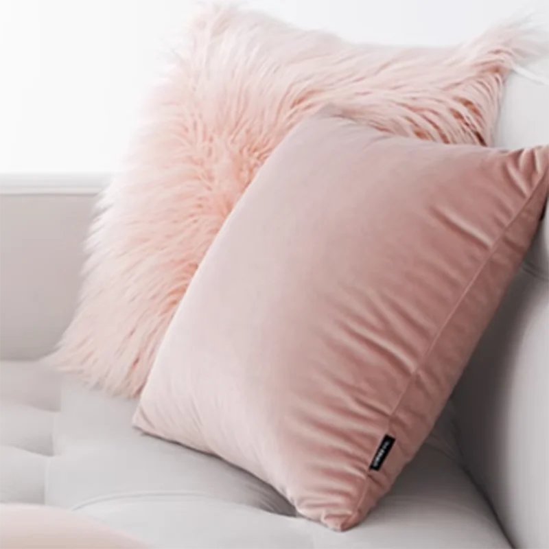 Pink Sofa Pillow Aesthetic Modern Home Interior Pillows Bedroom Luxury Almofadas Decorativas Para Decorative Cushion Sofa