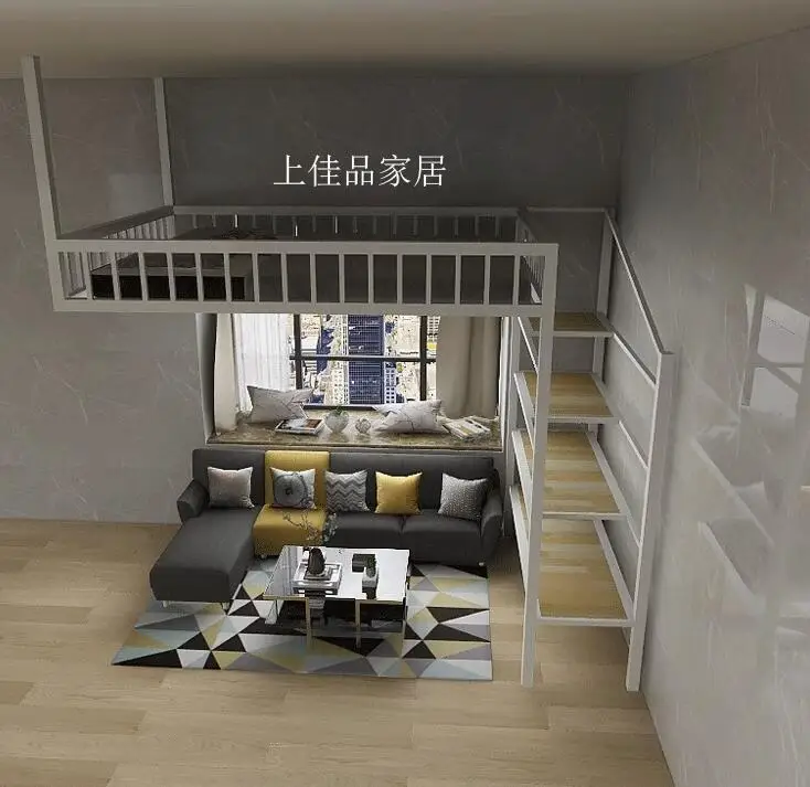 European style hanging small loft loft loft bed hammock