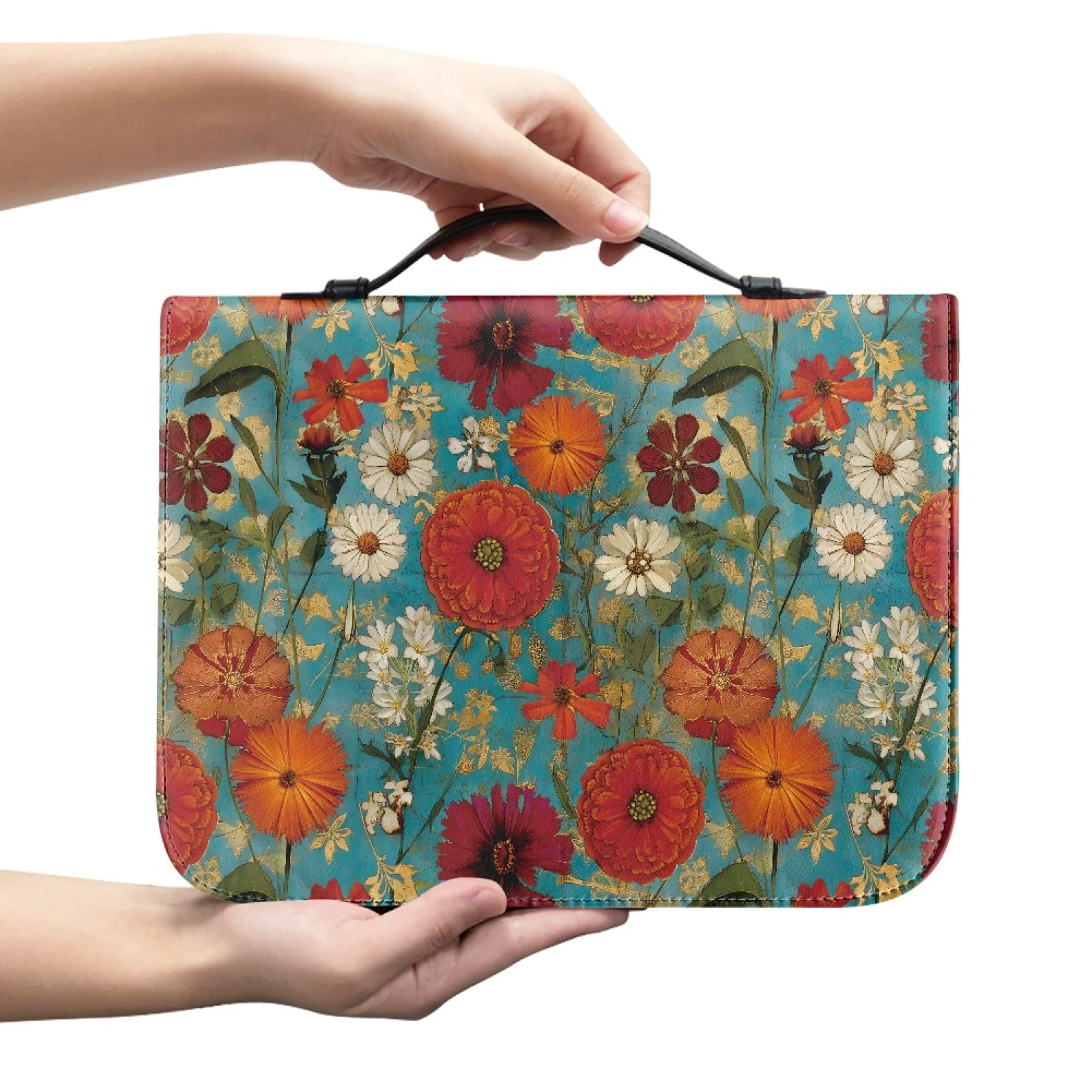 PENSTROLL Flowers New Trend Church Bible Bag for Men Practical Bible Bags Tote
