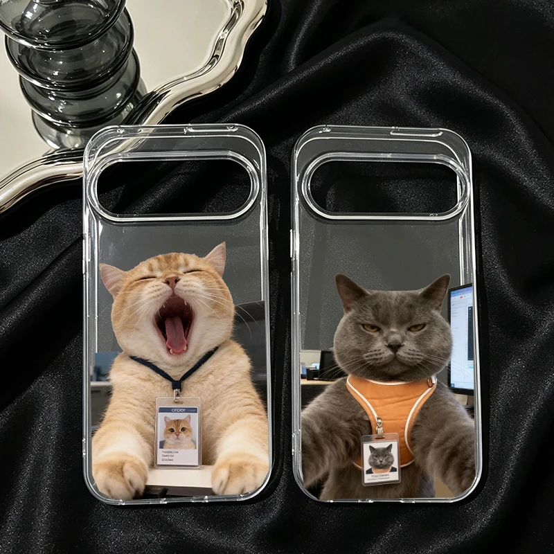 Phone Cases Officeworks - جراب هاتف بتصميم قطة كرتونية مضحكة