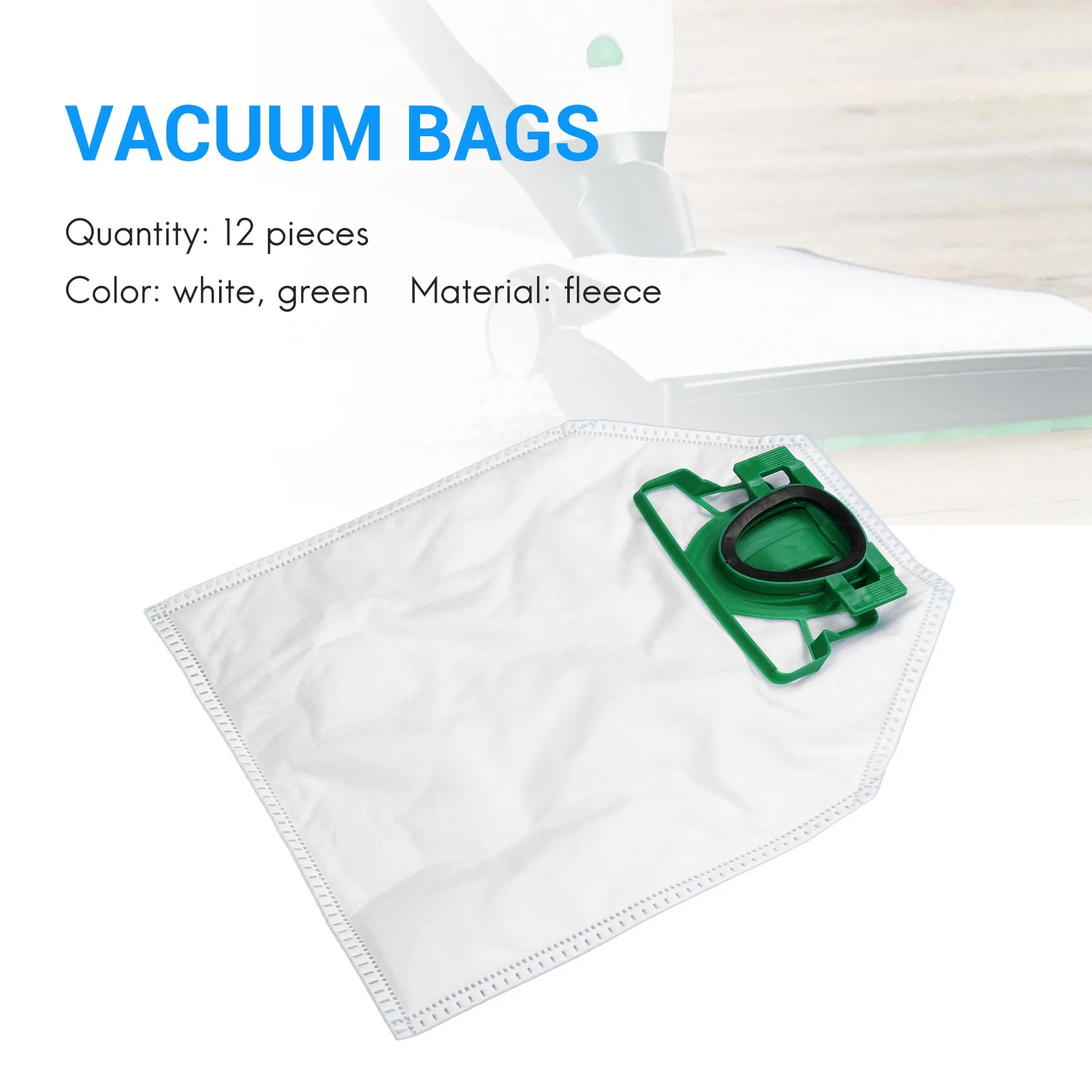 Bolsa de polvo para Vorwerk Kobold VK200, FP200, 12 paquetes