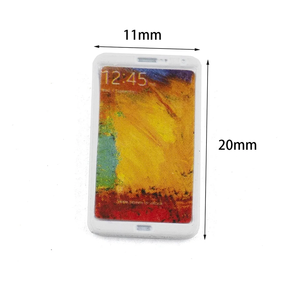 Accesorios en miniatura para casa de muñecas, Mini modelo de teléfono móvil de Metal, modelo de simulación de teléfono móvil, juguetes, decoración para casa de muñecas, 1 Uds., 1/12