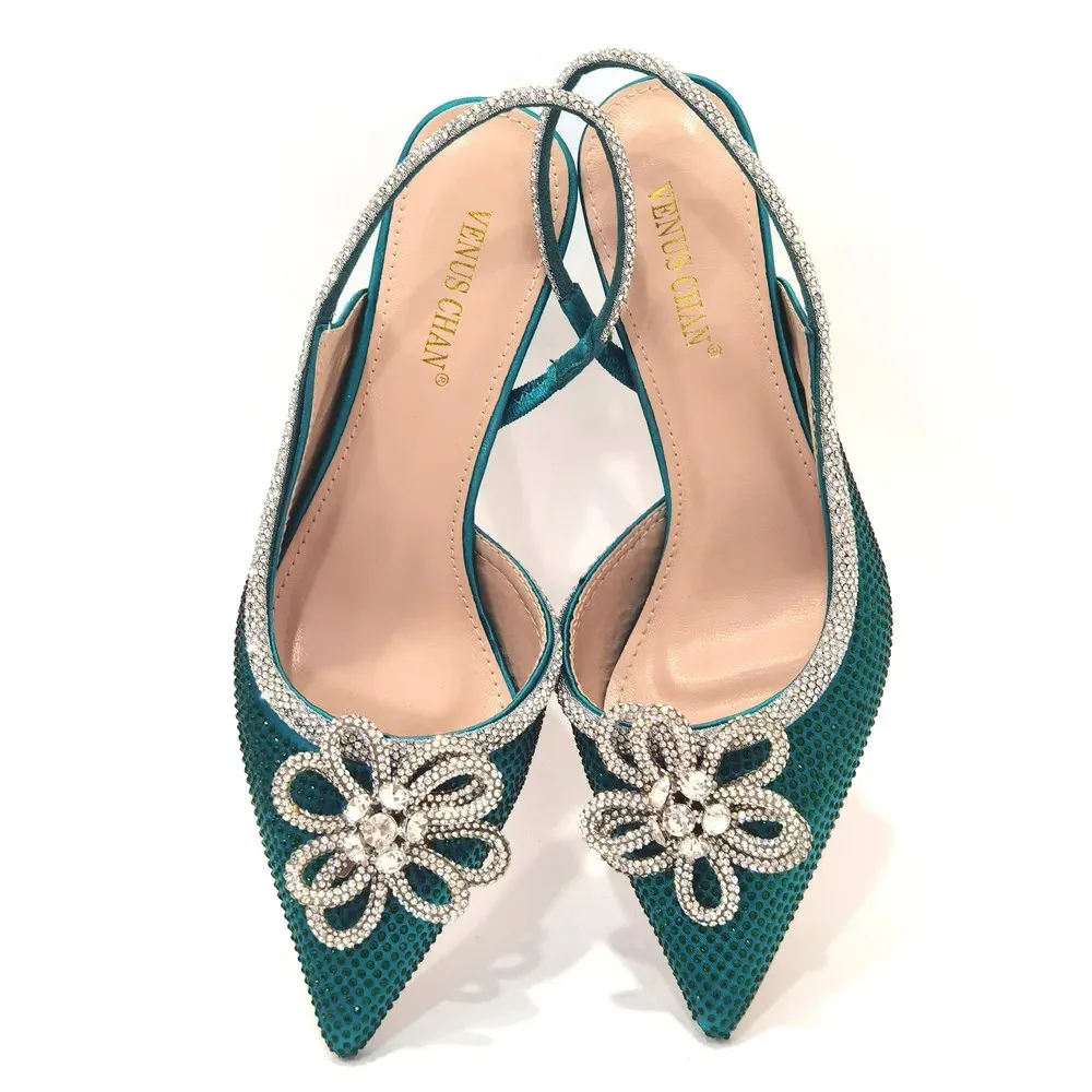 Neue spitze Damenschuhe und Sandalen, luxuriöse Designer-Sandalen mit hohen Absätzen für Hochzeiten, nigerianische Damenschuhe für Partys – Detail 21