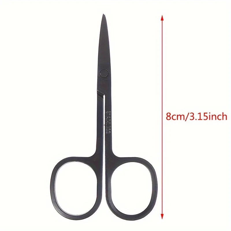 1/2/3Pcs Stainless Steel Beauty Scissors, Eyebrow Nose Eyelash Cuticle Trimmer, Sharp Grooming Tool for Personal Care Epilation