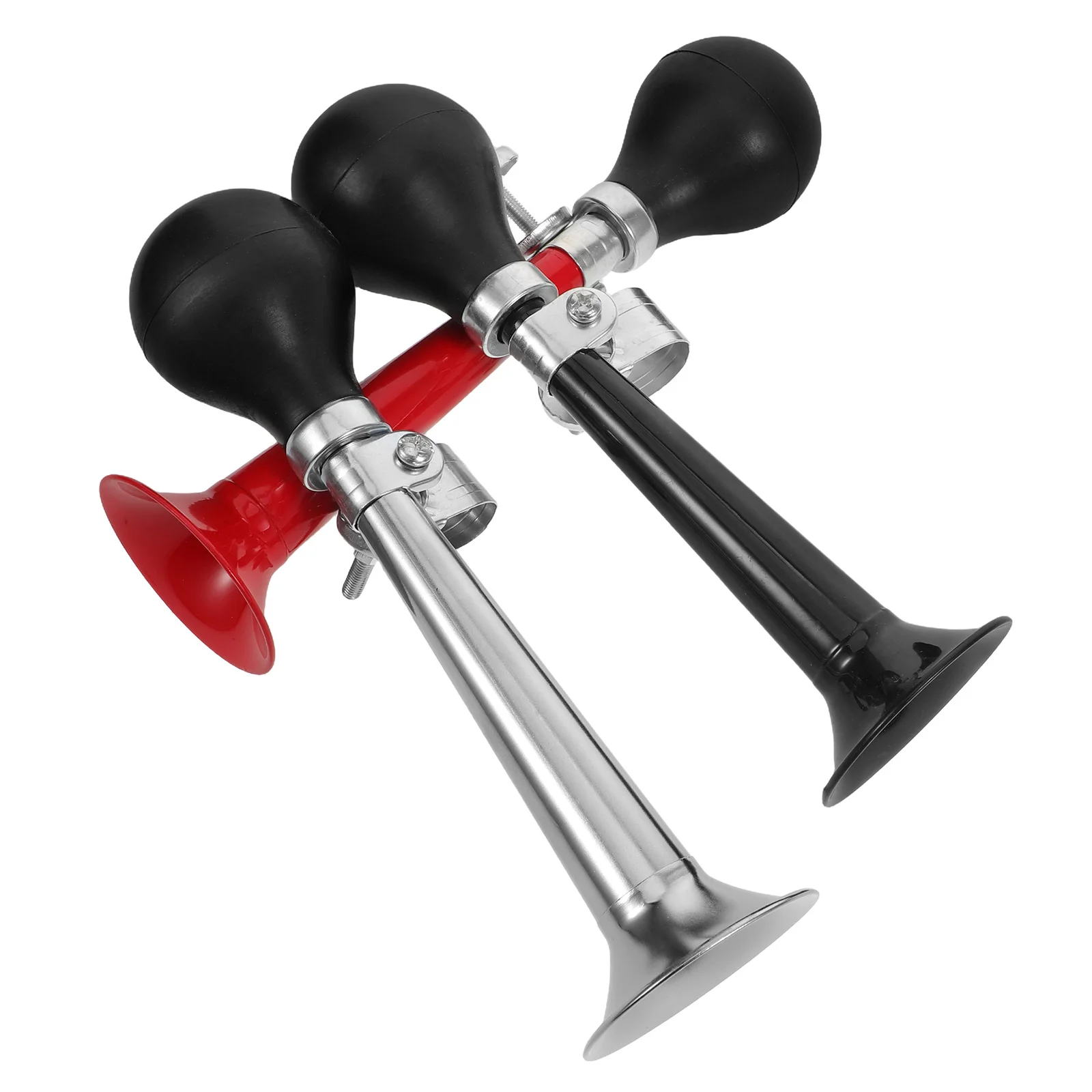 

3Pcs Bike Air Horn Electroplated Inch Loud Alert Horn for Road Mountain Bikes Handlebar Mount Cycling Safety Accessory