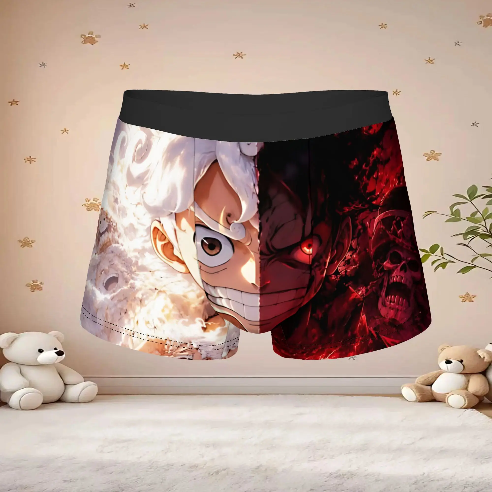 Custom Anime One piece Theme Underpants adults 18 plus Breathbale Panties Men Underwear Ventilate Boxer Briefs