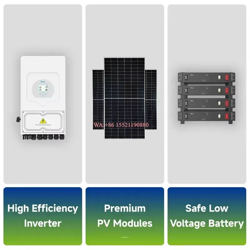 WMWMNU for Hybrid Solar System 12kW 10kW 8kW Complete Power System for Residential Backup Projects with Battery Inverter