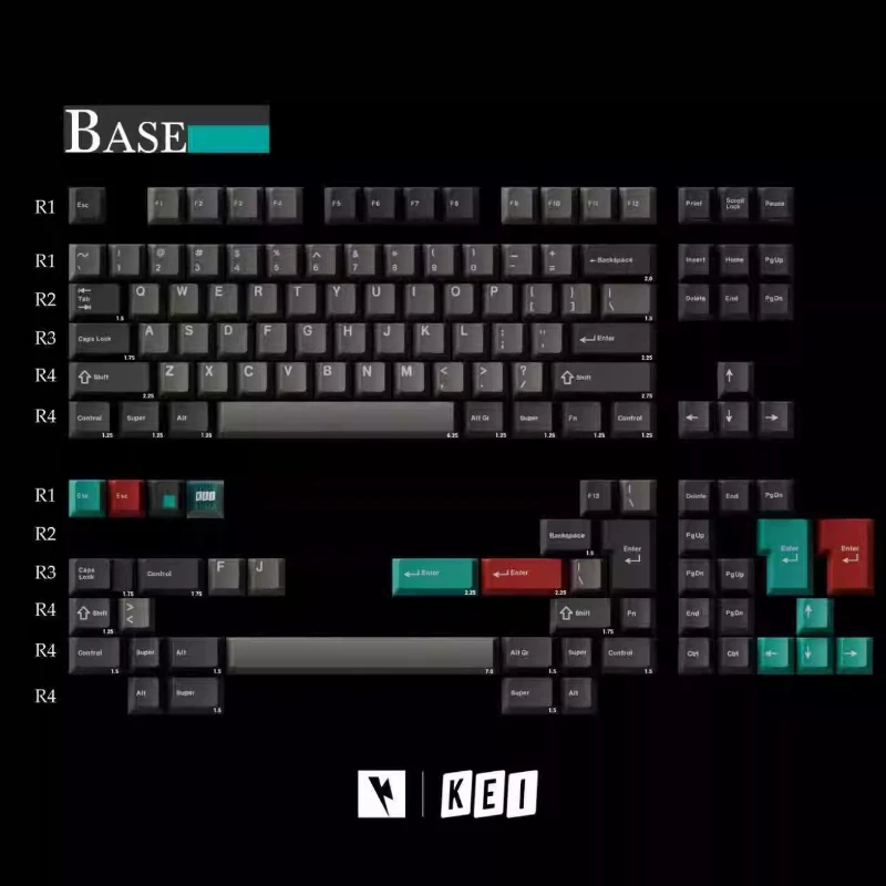 Keykobo Dolch kkb Thema Keycaps Set Cherry Profiel Keycap Aangepaste ABS Toetsenbord Cap voor Mechanisch Toetsenbord Gamer Gift Muismat